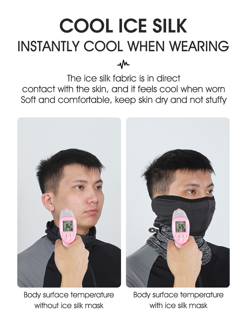 Khẩu Trang Nửa Mặt Đi Xe Đạp Khẩu Trang Xe Đạp Xe Máy Khăn Trùm Đầu Đạp Xe Bằng Lụa Băng Mặt Nạ Che Nắng Chống Nắng Đi Bộ Leo Núi Làm Mát