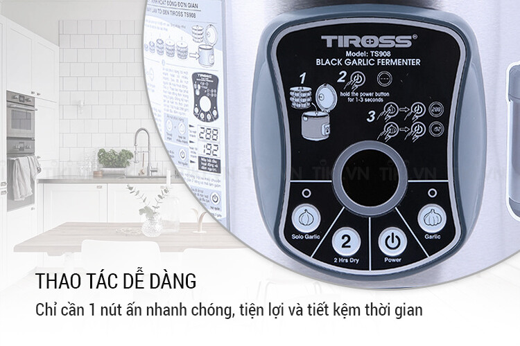 Máy Làm Tỏi Đen Tiross TS908 (6L) - Bạc
