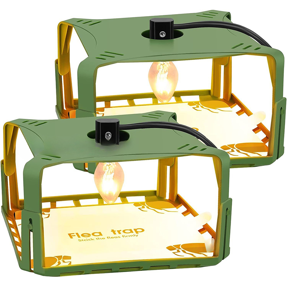 Flea Trap for Inside Your Home with Light, 4 LED Light Bulbs and 10 Sticky Bed Bug Trap Pad Refills Flea Killer for Dog Cat Anti Flea Control Non Toxic Harmless, Kids Pets Friendly ราคา 365 บาท*ส่งฟรี