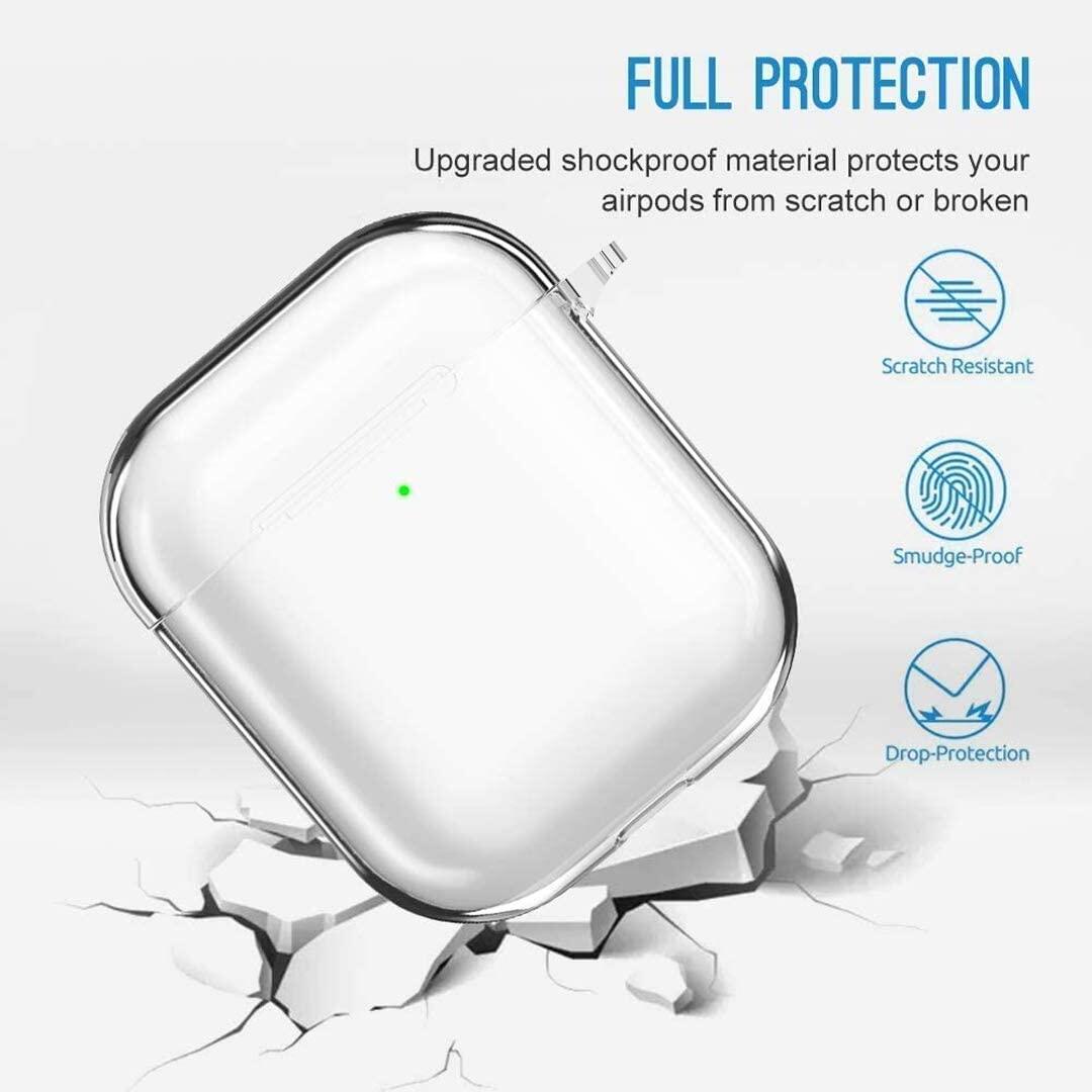 Bao case chống sốc trong suốt cho Airpods 1 / 2 hiệu Likgus Crystal Shell