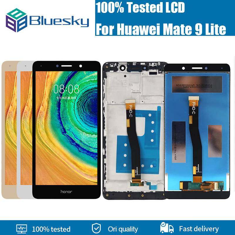 Bluesky ban đầu mate 9 lite lcd cho huawei mate 9 lite hiển thị với khung 5.5 "honor 6x gr5 2017 hiển thị bln-al10 bln-l24 màn hình lcd