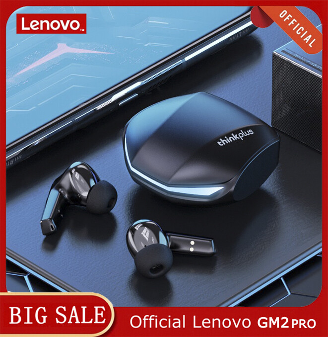 Lenovo GM2 Pro 5.3 headset Bluetooth wireless headset Low delay headset HD call Dual mode game headset with microphone compatible with ios Android ราคา 399 บาท*ส่งฟรี