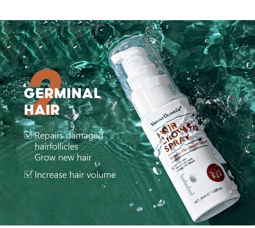 VIBRANT GLAMOUR Natural Hair Growth Essence Spray Prevent Baldness  Consolidate Prevent Hair Loss Nourish Hair Roots