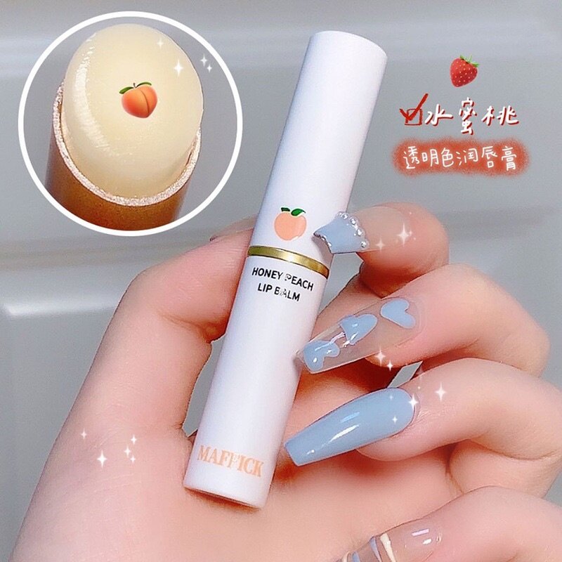Son dưỡng môi trái đào tự nhiên son dưỡng ẩm lâu trôi son môi đổi màu thay đổi nhiệt độ dưỡng ẩm chống khô môi