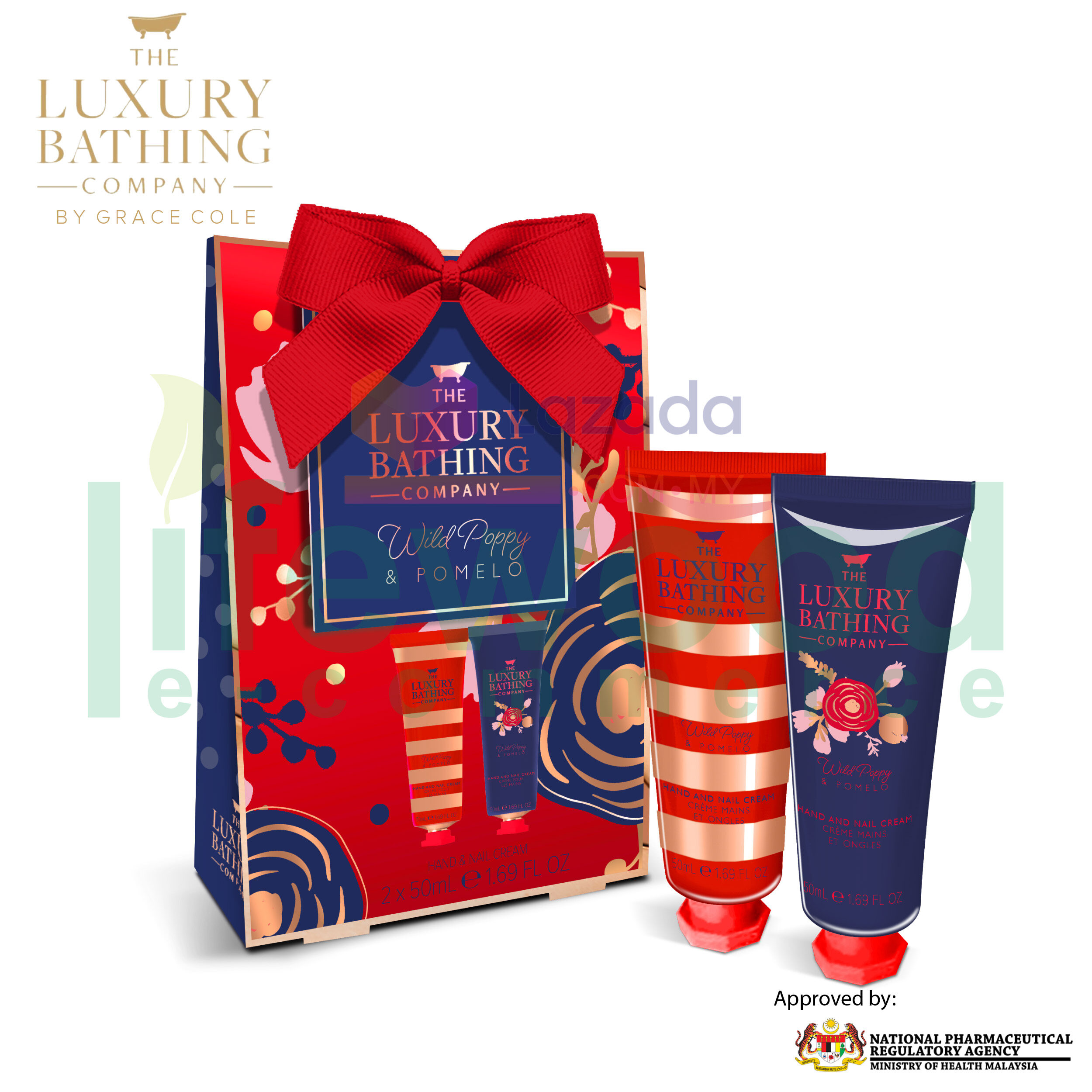 Gambar THE LUXURY BATHING COMPANY Harmony 50ml Hand   Nail Cream and 50ml Body Cream