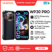 Oukitel WP30 Pro 5G Rugged Smartphone 120W Super Charge 11000 mAh 6.78" FHD+12GB+512GB 120HZ android 13 108MP Camera Cellphone