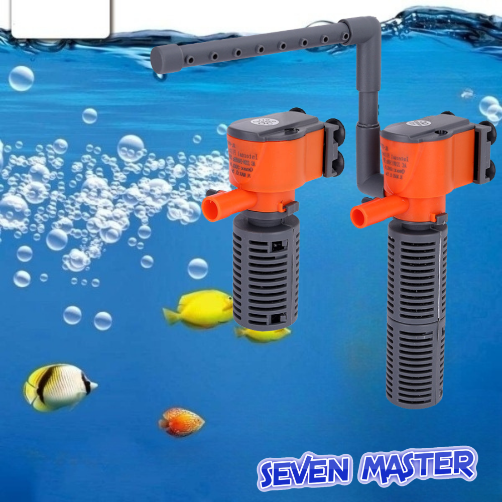 Bảy Master 3W 5W 3 trong 1 Mini nội bộ Bộ lọc nước bể cá Bộ lọc nước bể cá đa chức năng máy bơm lọc nước