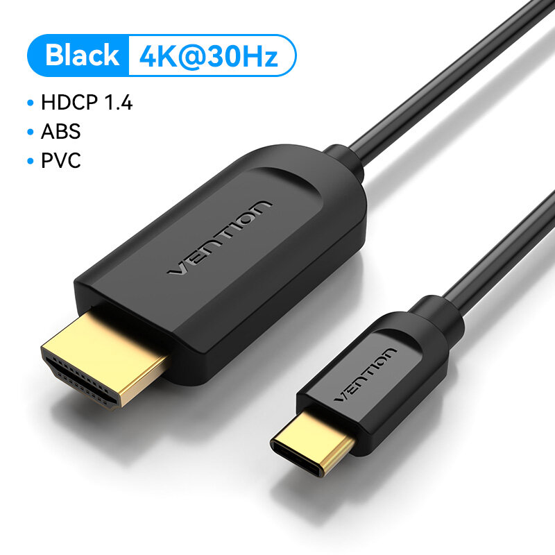 Vention HDMI to Type C Cable 4K 60Hz Connector for MacBook SAMSUNG S24 Ultra S23 S22 Huawei Mate 60 