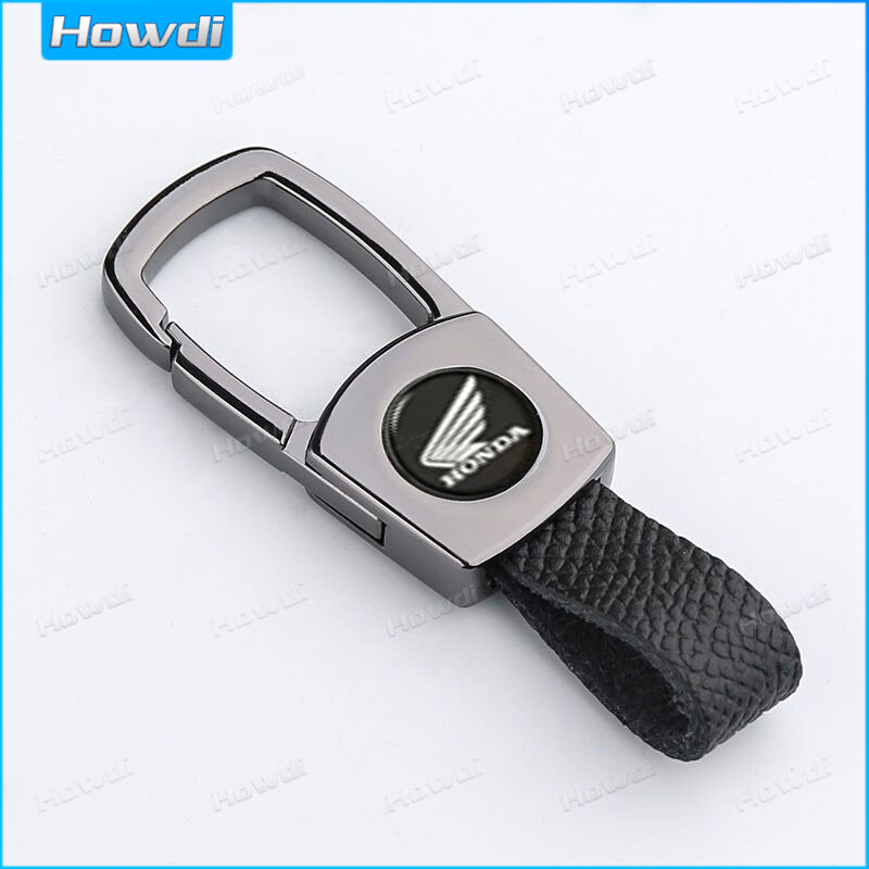 Móc khóa da hợp kim Keyring Key với logo cho Xe máy Honda