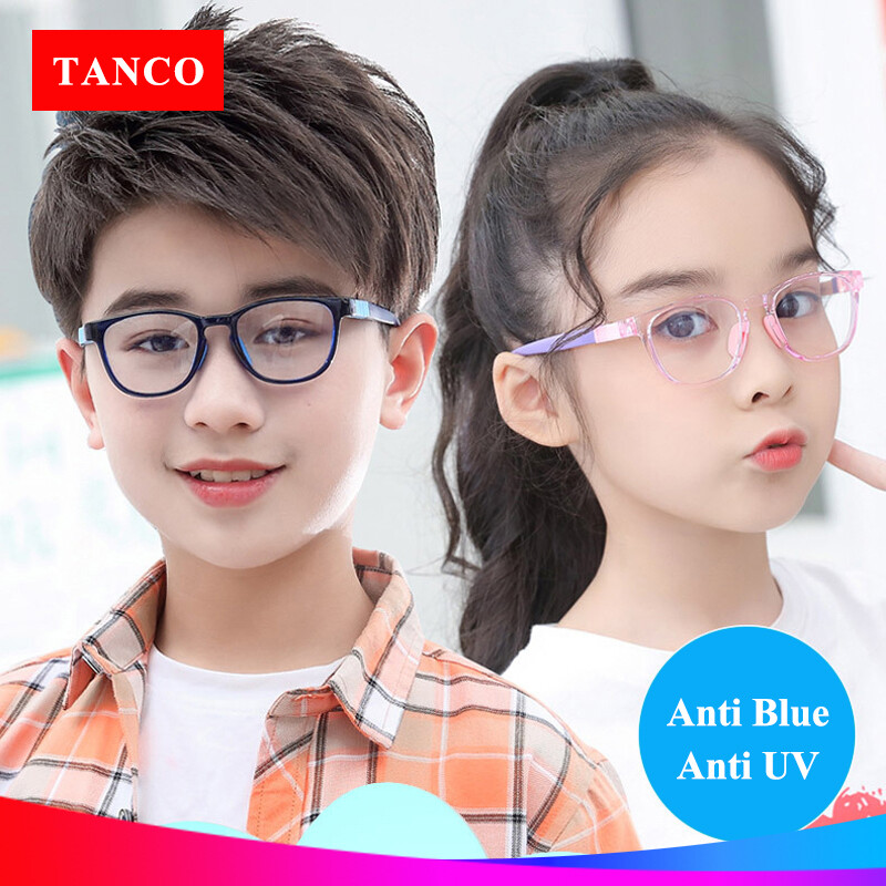 TANCO 1020 Kính máy tính trẻ em Kính mắt chống ánh sáng xanh cho trẻ 3-8 tuổi