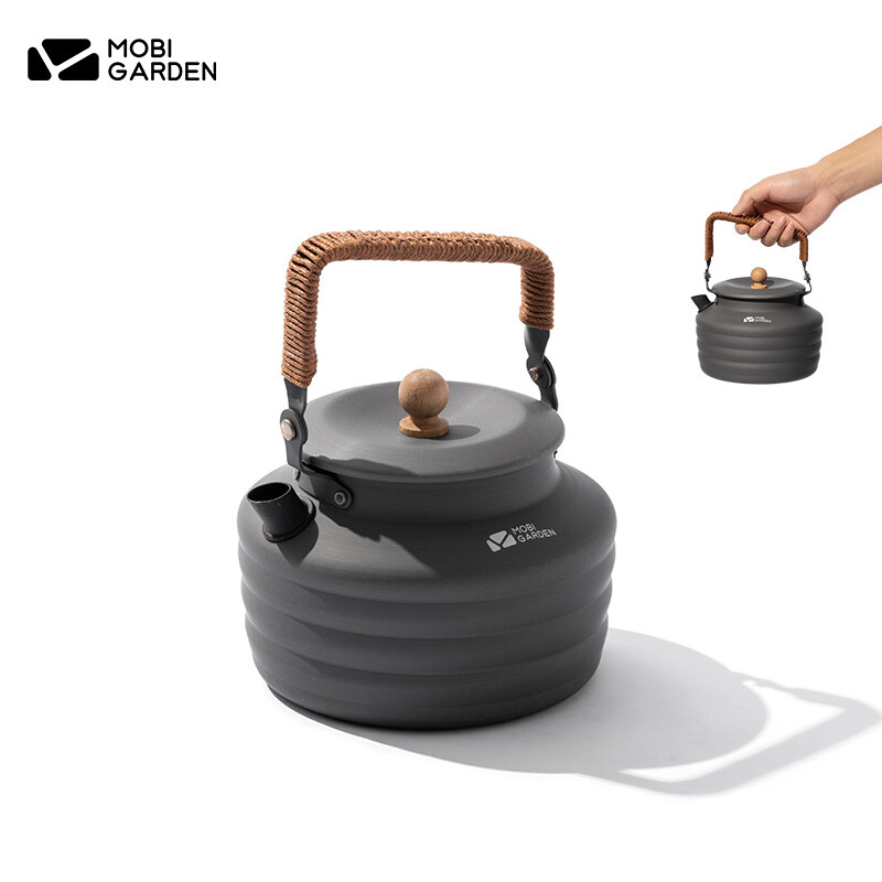Mobi garden ấm đun nước 1,3l có tay cầm ấm trà nhôm nhẹ