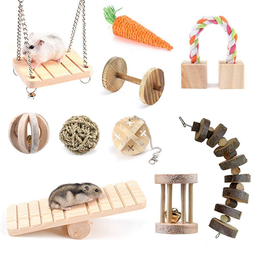 Exercise & Toys Wood Mini Exercise Chew Teeth Care Molar Toys for