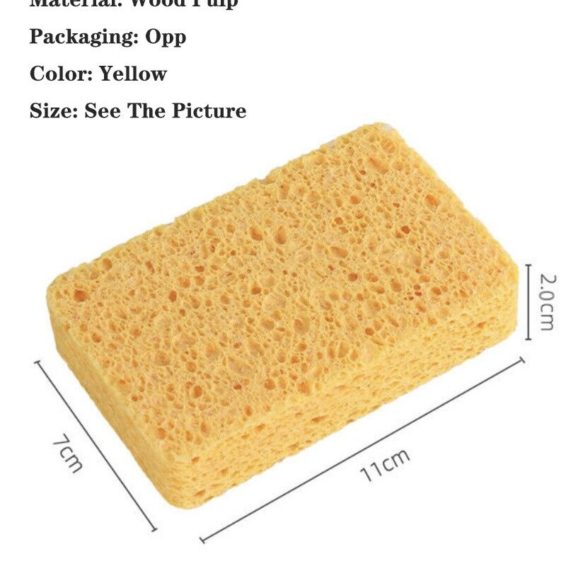 Miếng Bọt Biển Cotton Dạng Bột Gỗ Tầm Nhìn Miếng Bọt Biển Lau Rửa Chén Miếng Bọt Biển Lau Ma Thuật Nồi Lau Nhà Bếp Dụng Cụ Khử Nhiễm Và Thấm Nước Vải Làm Sạch