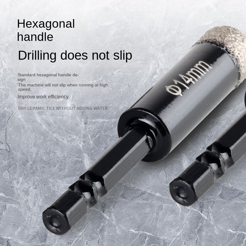 H Ceramic tile drilling tile drill bit for household dry drilling without adding water, all ceramic multi-functional Harga 70 Ringgit*Penghantaran Percuma