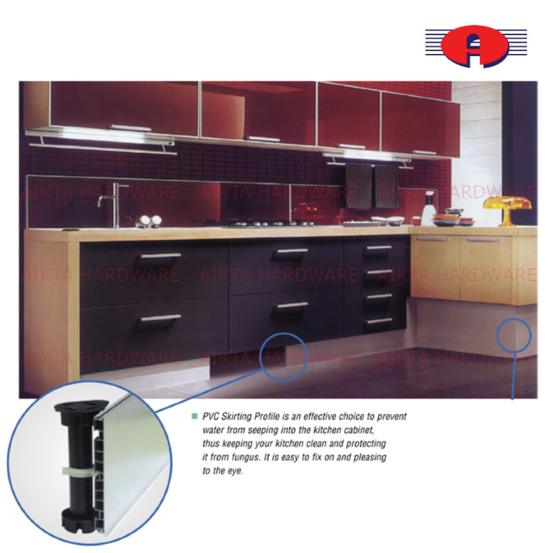 KITCHEN PVC LEG ADJUSTABLE 100MM 150MM (4PCS PER SET)