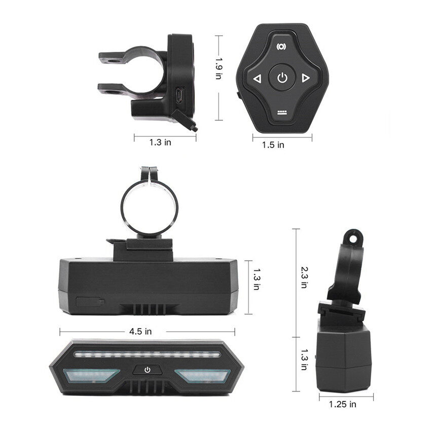Đèn Hậu Xe Đạp, Đèn Báo Rẽ An Toàn Phụ Kiện Xe Đạp