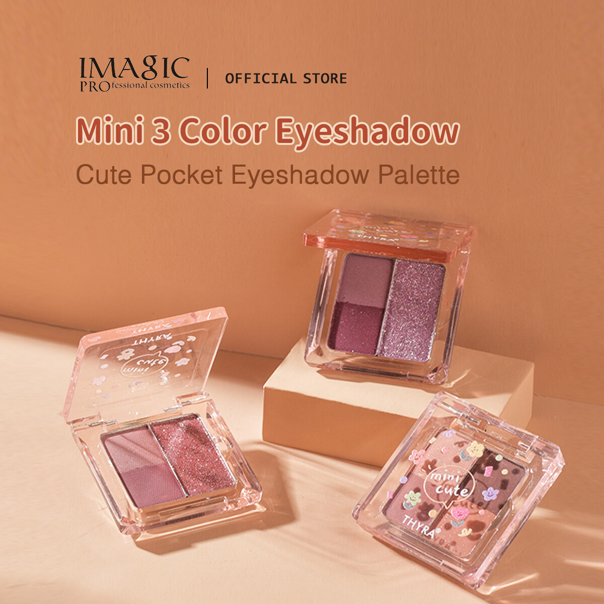 IMAGIC Matte Pearlescent Eyeshadow Earth Color Nude Eye Makeup