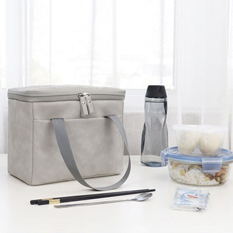 Gambar Thicken Lunch Bag Office Worker Bring Meal Thermo Pouch School Picnic Fruit Drink Snack Fresh Keeping Package Accessorie Supplie