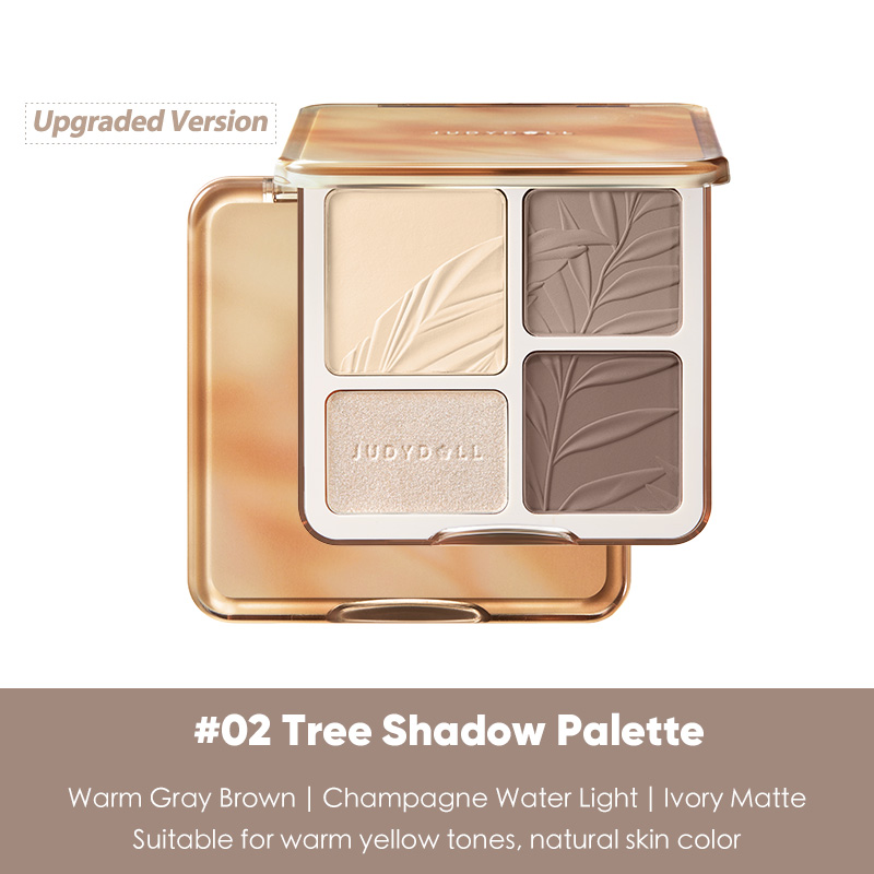 [New Blush Palette] JUDYDOLL ไฮไลท์และคอนทัวร์พาเลต สีธรรมชาติ ทนทานตลอดเวลา บลัช กันน้ำ 9g