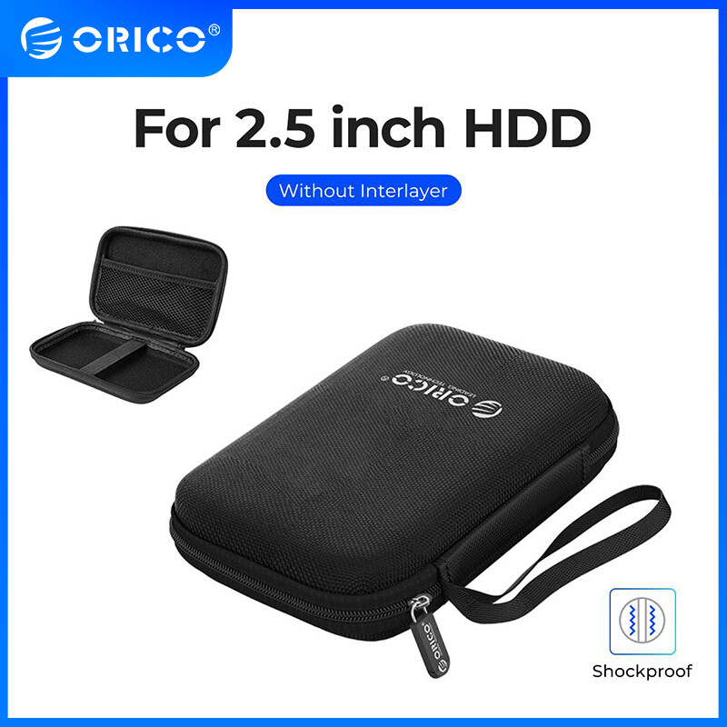 Orico hộp đựng ổ cứng 2.5 túi bảo vệ ổ cứng di động cho ổ cứng gắn ngoài 2.5 inch/tai nghe/ổ đĩa u hộp đựng ổ đĩa cứng màu đen