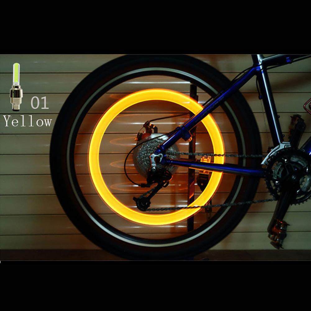 1 GEM Led Valve CAP Bike Bicycle Wheel Stem tire flash Light lamp FOR CYCLING