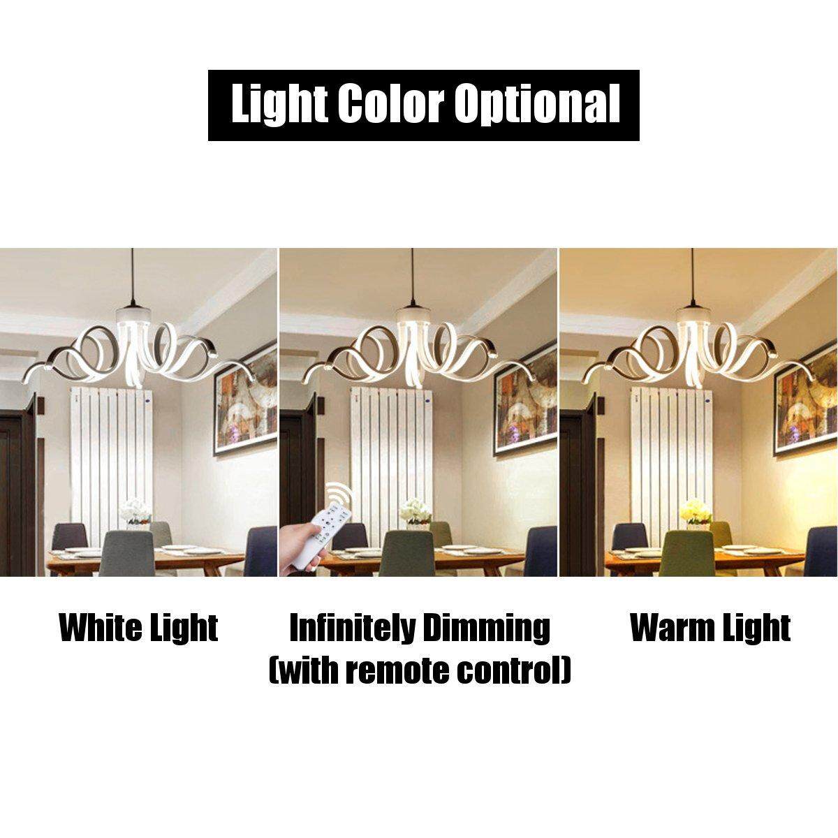 La lámpara de techo colgante de acrílico LED de luz de la habitación