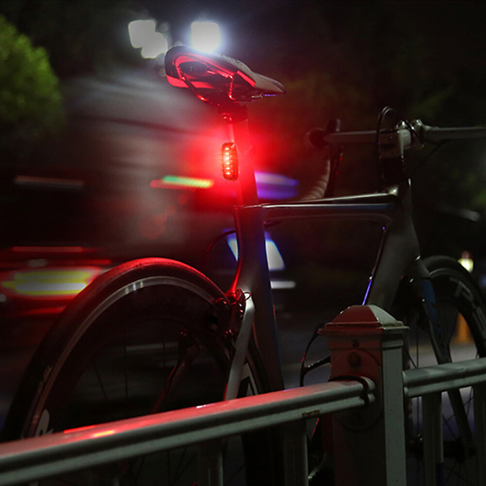Đèn LED pha + đèn hậu gắn vào xe đạp
