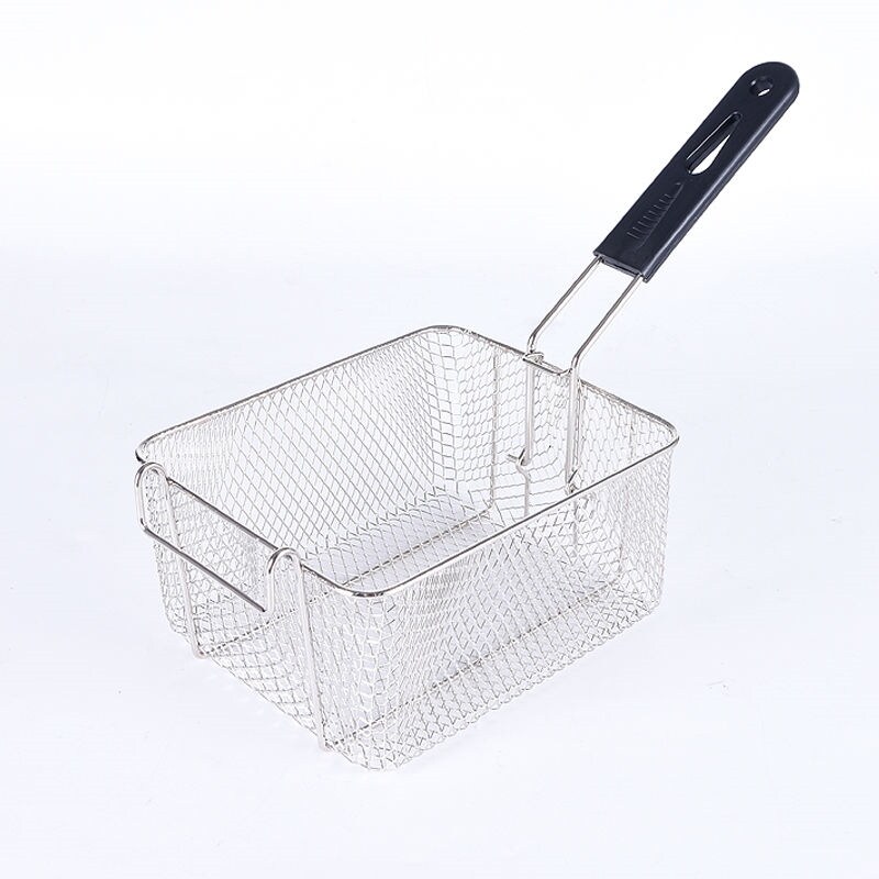Gambar Stainless steel 81 fried net electric fryer gas fryer fried chicken stove frying screen frying basket frying blue french fries machine colander
