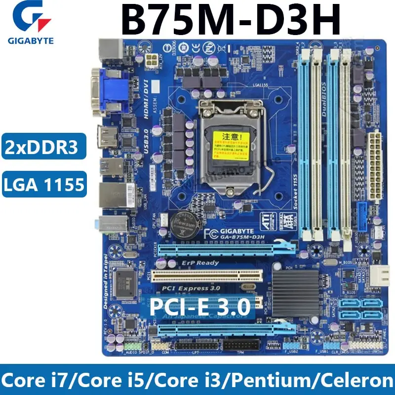 Gigabyte Ga 5m D3h 100 Original Motherboard For Intel Ddr3 Lga 1155 5m D3h 32gb Pci E 3 0 Usb2 0 Desktop Motherboard Used Lazada Ph