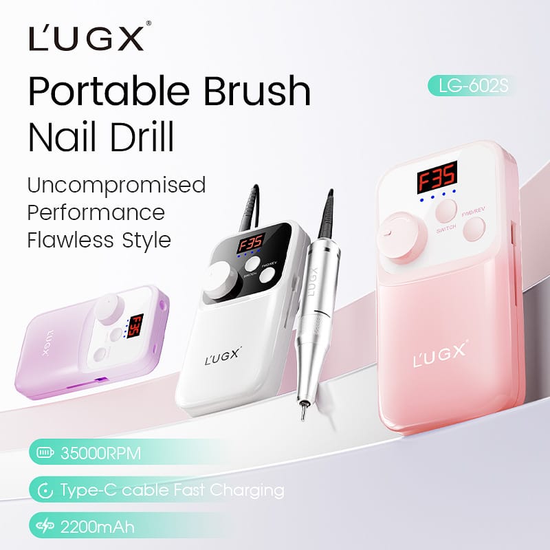 LUGX LG902 Coreless Leather Nail Drill Machine 少女心空心杯美甲