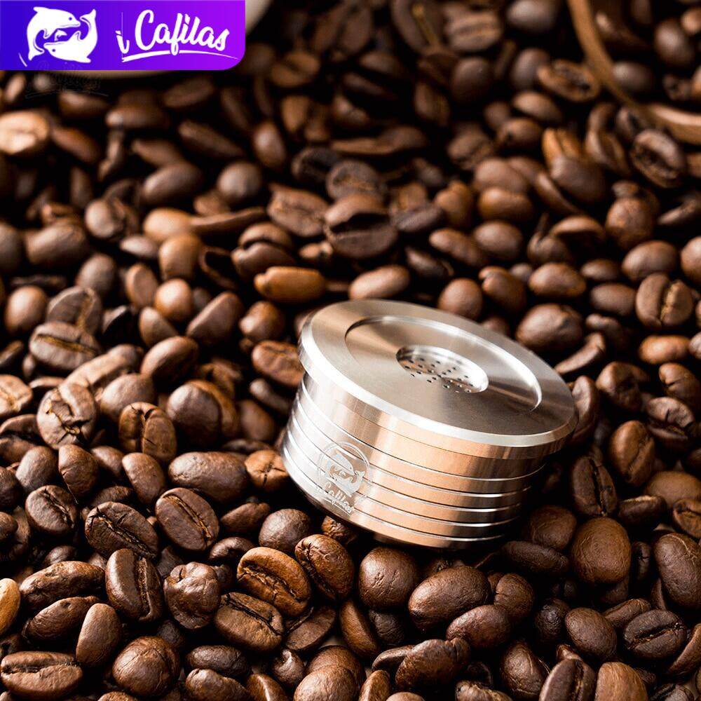 【i Cafilas】[HLB01] Reusable Refillable Coffee Capsule Filter Espresso Stainless Steel Crema Maker Cups Pods for Lavazza Espresso Point EP-MAXI,EP-MATINEE,EP-2500 PLUS,EP-950,EP-HOTEL ราคา 292 บาท*ส่งฟรี