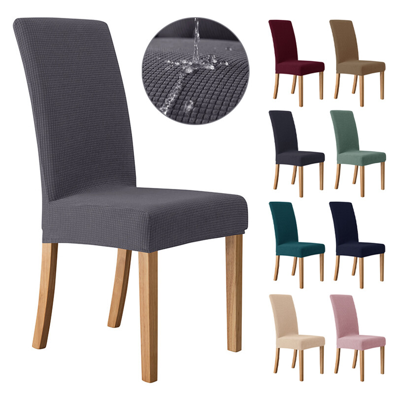 Bọc ghế lụa chống thấm nước/jacquard/sữa nhà hàng bọc ghế tiệc tại nhà đám cưới bọc ghế chống trầy xước chống bẩn