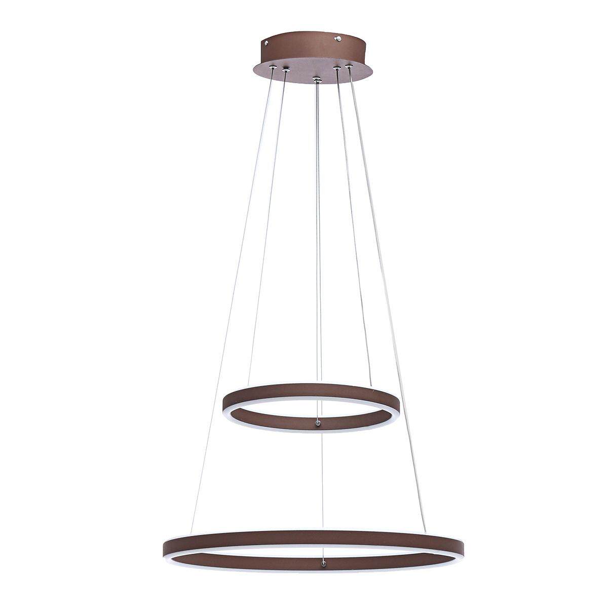 La lámpara de techo colgante LED del anillo doble de PVC ligero