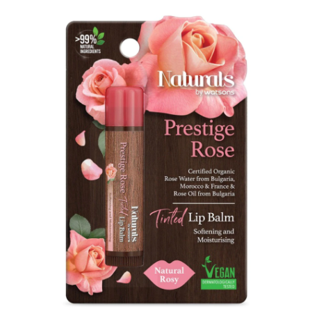 Gambar Naturals By Watsons Prestige Rose Tinted Lip Balm (4.5g)