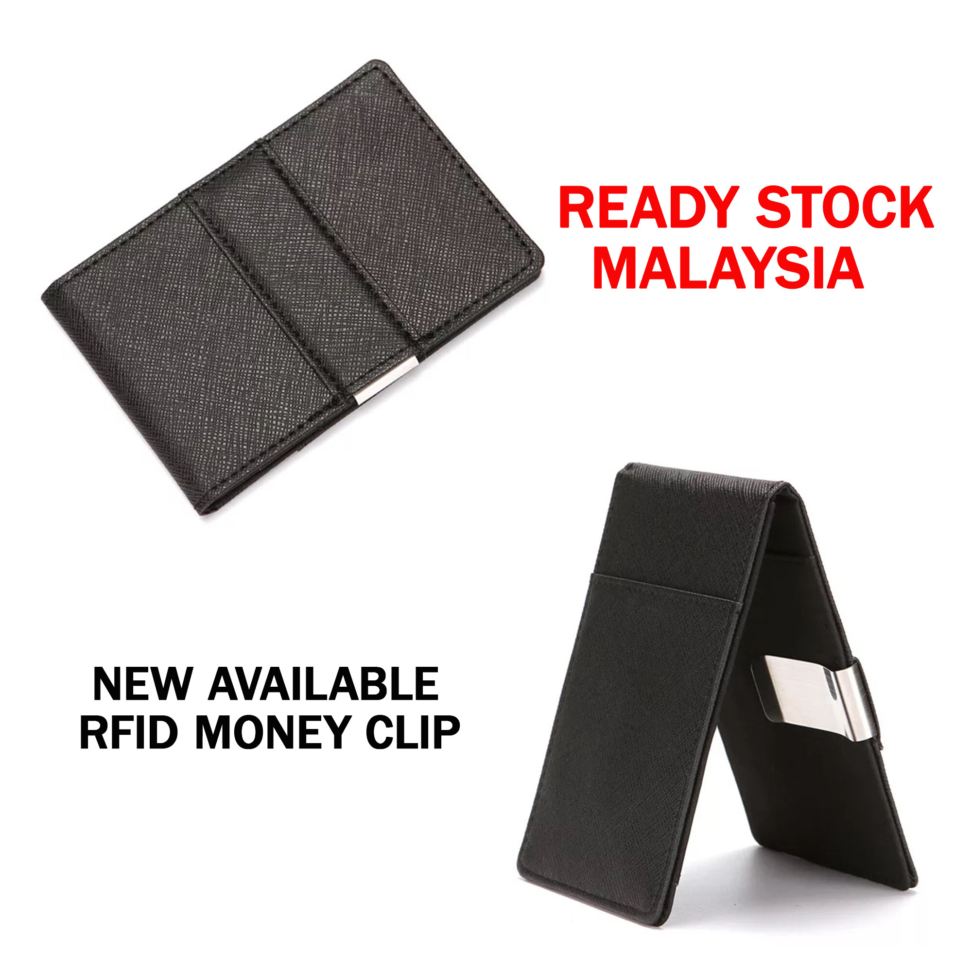 Genuine Cow Leather Sleek Design Magnetic Money Clip Rfid