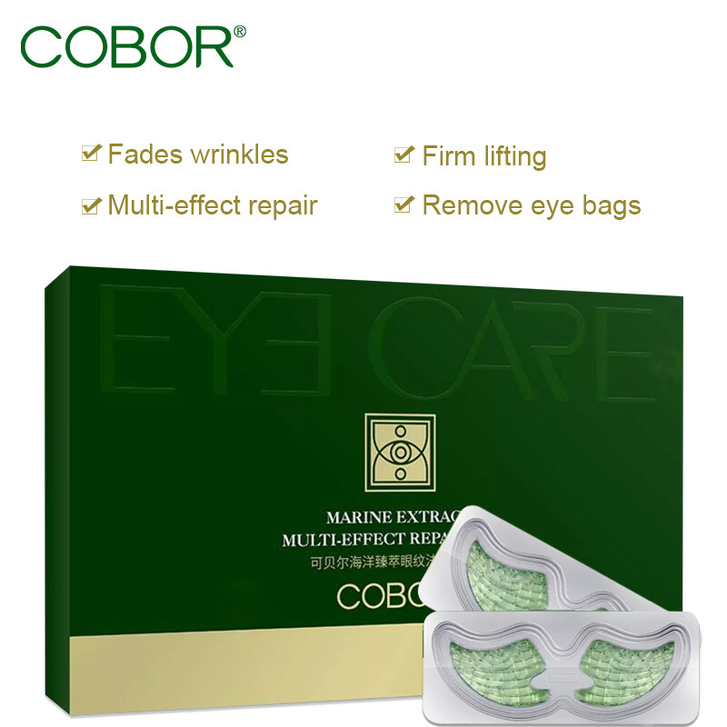 Gambar COBOR 5 pairs Marine Extract Multi Effect Repair Eye Masks Moisturize Anti Aging Improve Dark Circles Eye Bags Eye Puffiness Wrinkles Fine Lines Tighten Lift Hydrate Eye Patches For Eye Face