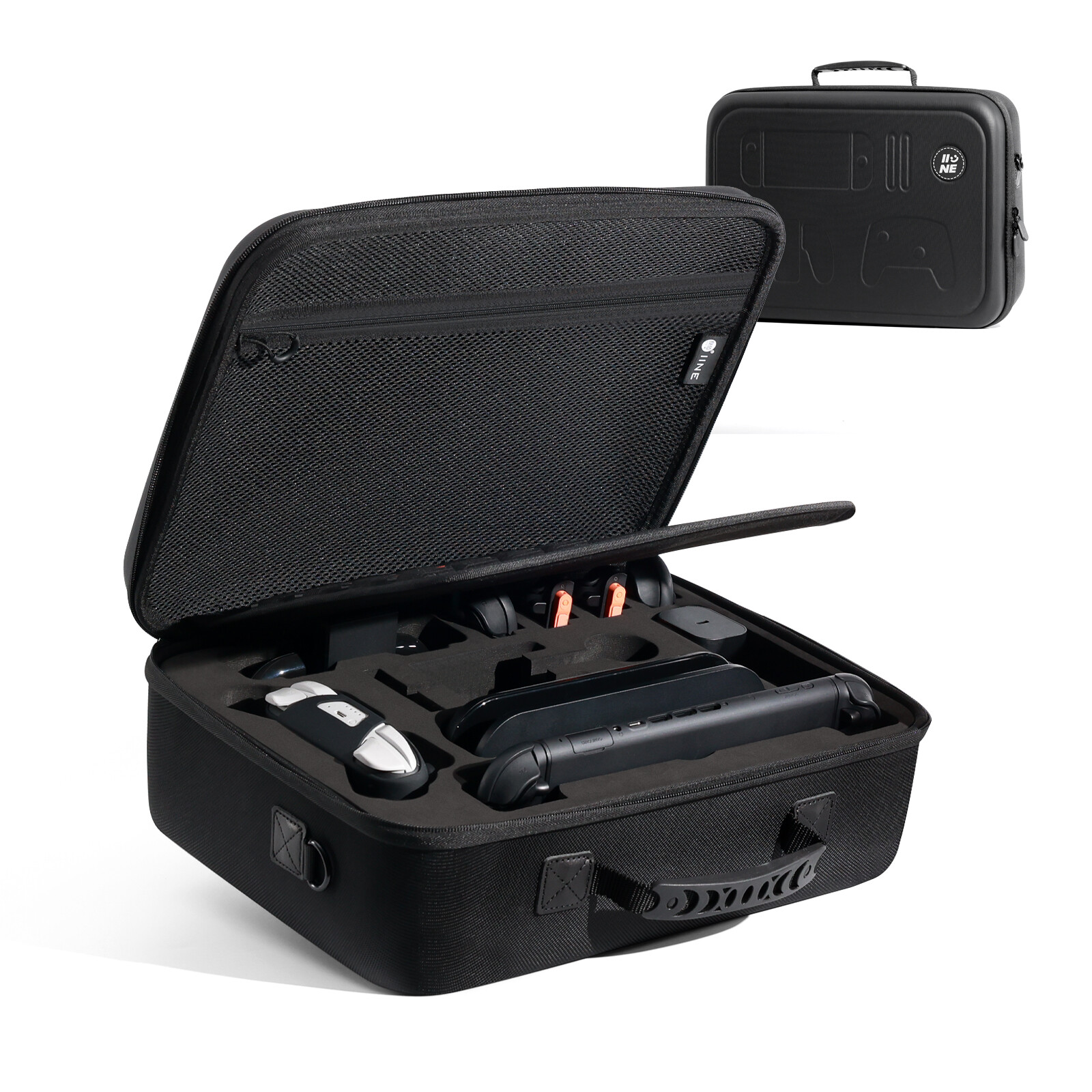 IINE ALL-IN-ONE CARRYING CASE FOR NS2/ Large Capacity / Supports Camera Storage / Shockproof & Drop-resistant / Stores 40 Game Cards ราคา 1,208 บาท*ส่งฟรี