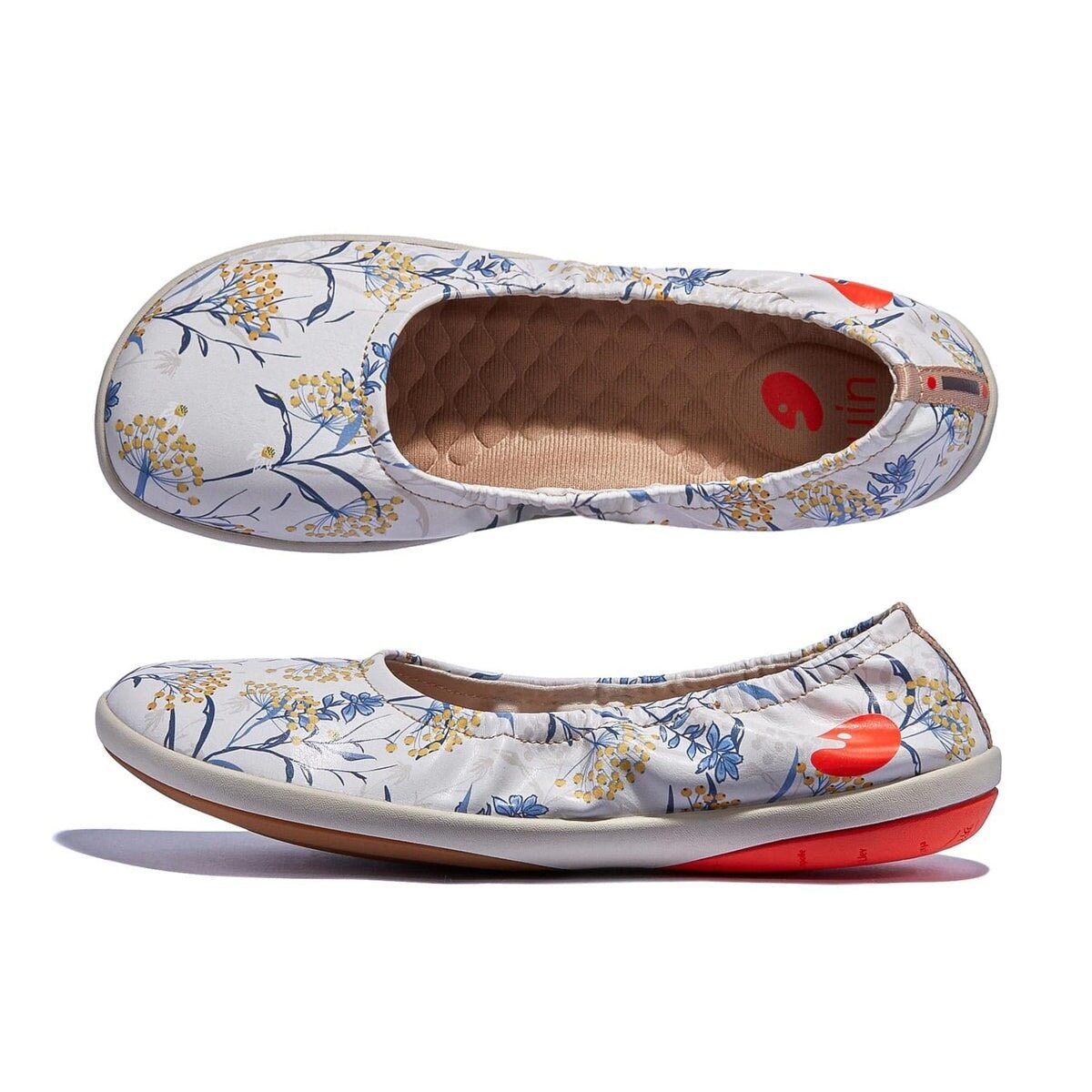 UIN Illetes IV Women's Ballet Flats Slip On Casual Walking Loafers Lightweight Art Travel Shoes ราคา 7,500 บาท*ส่งฟรี