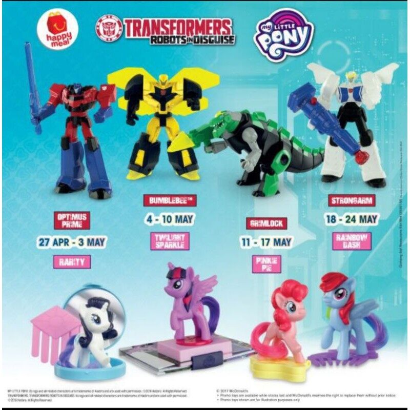 My Little Pony Robot Toy Mcd Mcdonalds Mekdi Happy Meal