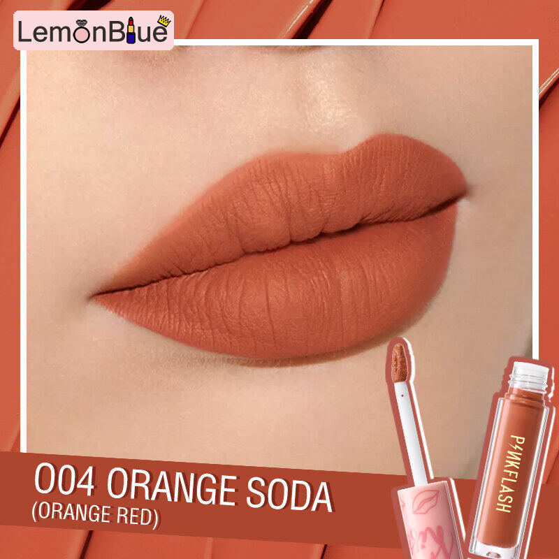 Gambar LemonBlue (COD) READY STOCK PINKFLASH Raya hot 18 Colors OhMyKiss Lipstick Matte VE Moisturising Long lasting waterproof matte l