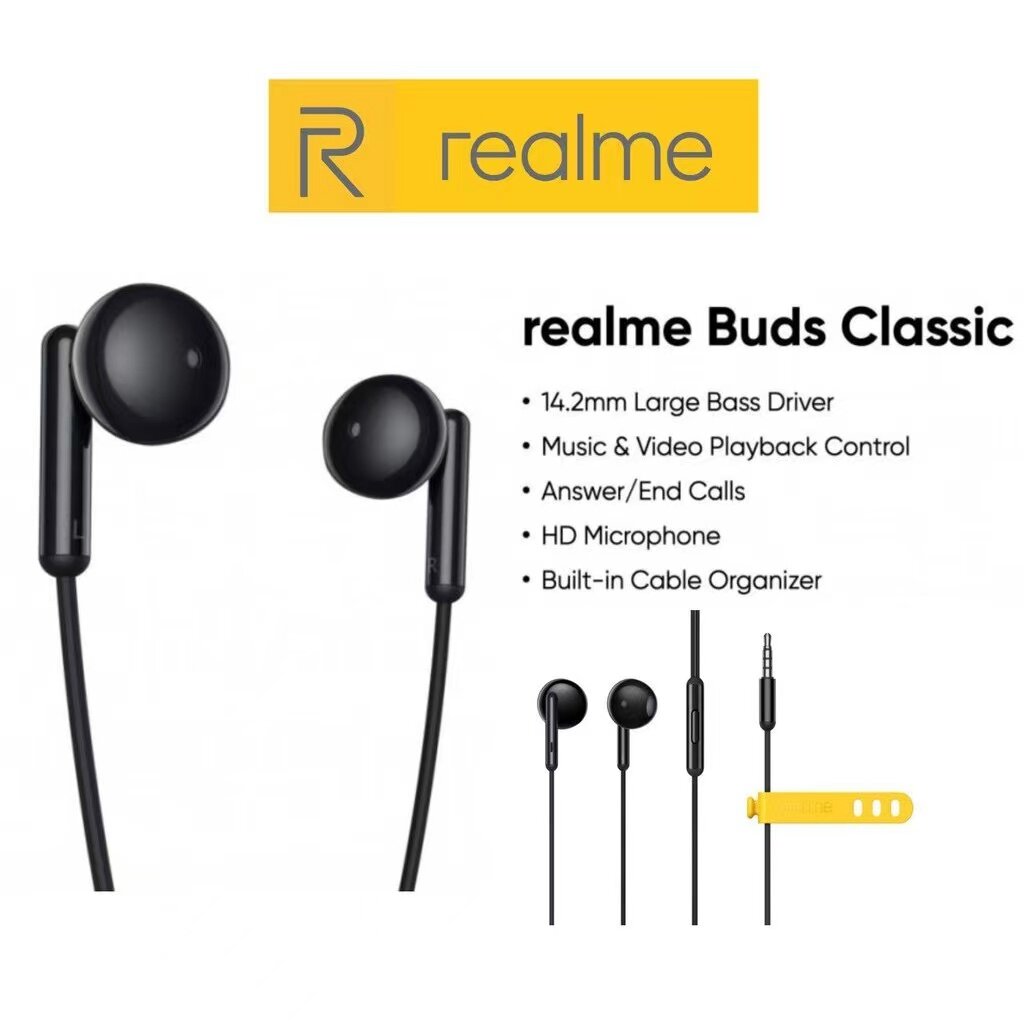 realme buds classic half in ear earphone