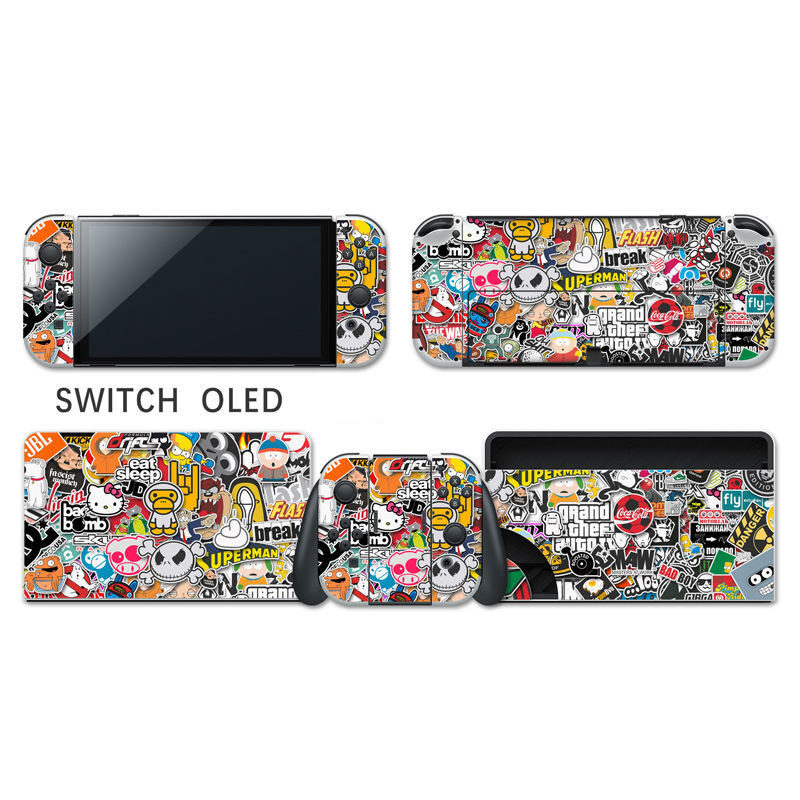 Animal Crossing Protective Stickers Vinyl Screen Skin for Nintendo Switch  OLED Console Controller Stand Holder Skins