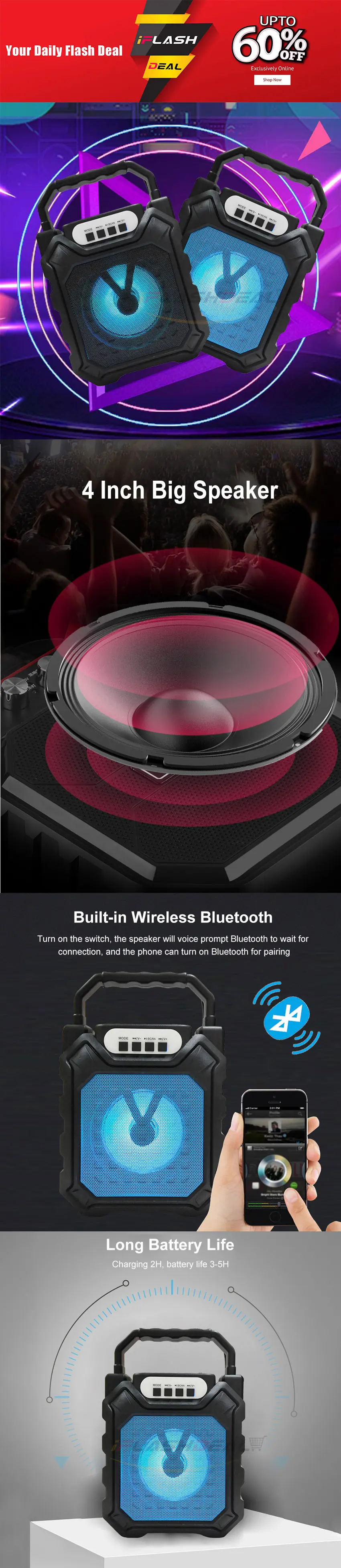 dance party splashproof speaker