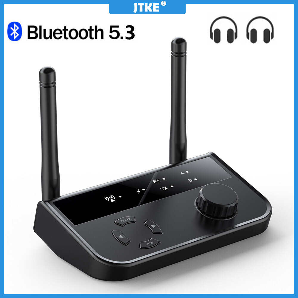 JTKE Bộ Thu Phát Bluetooth 5.0 Bộ Chuyển Đổi Âm Thanh Không Dây Độ Trễ Thấp HD 3.5Mm AUX RCA Cho Tai Nghe Máy Vi Tính