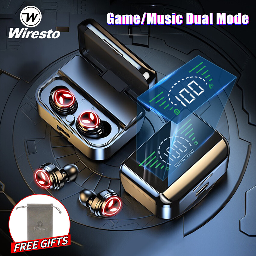 Wiresto tai nghe tws tai nghe không dây tai nghe nhét tai bluetooth 5.2 tai nghe móc tai tai nghe thể thao chống mồ hôi tai nghe màn hình led tai nghe âm thanh nổi hd với hộp sạc dung lượng lớn
