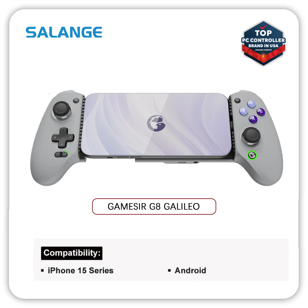 Salange GameSir G8 Galileo Type-C Gamepad Mobile Phone Controller with Hall Effect Stick for iPhone 15 Android PS Remote Play Cloud Game ราคา 2,232 บาท*ส่งฟรี