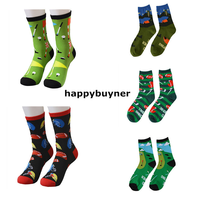 Happybuyner Sport Kích Thước Chung Tất Thoáng Khí Vải Bông Hài Hước Mới Lạ Vớ Giữa Giáng Sinh Quà Tặng Cho Bé Trai Nam Nữ