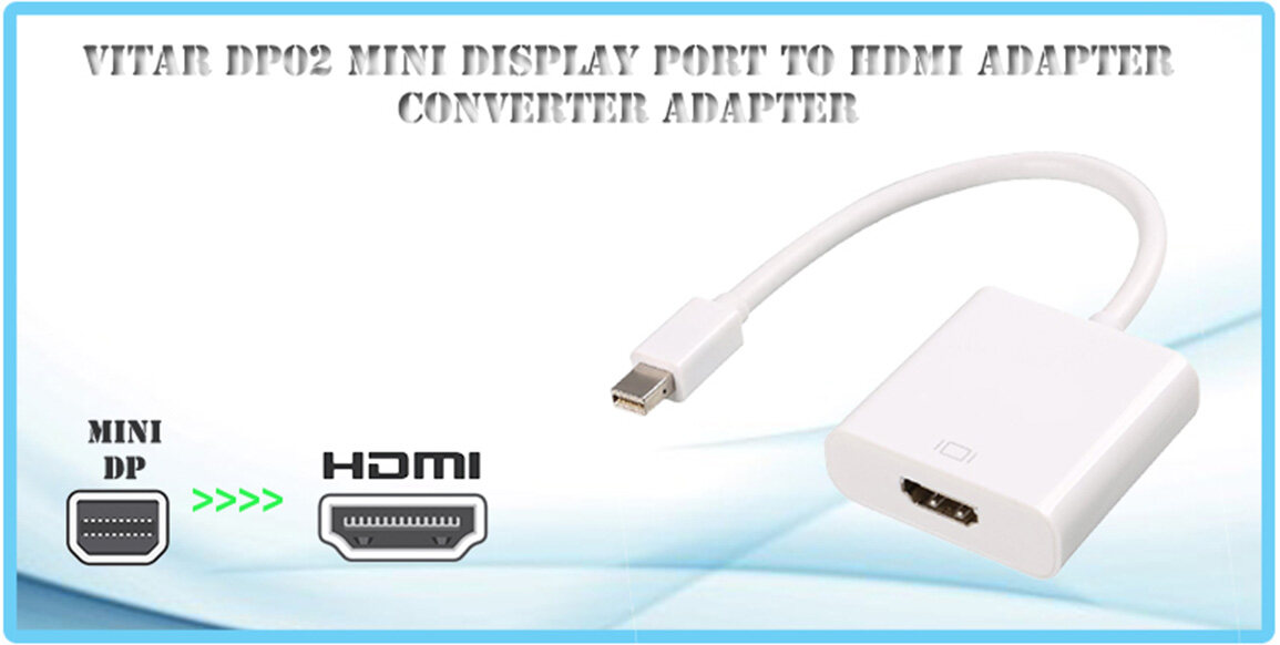 Vitar DP02 / DP08 / DP09 Display Port to HDMI / VGA Converter | Thunder ...