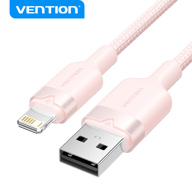 Vention Cáp Lightning 2.4A 2m - Dây Sạc Nhanh iPhone Chống Đứt Gãy Truyền Dữ Liệu 480Mbps Tương Thíc