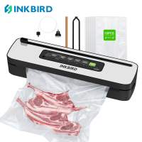 INKBIRD INK-VS05 Compact Home Vacuum Sealer Machine Dry Moist   Liquid Food Types Overheat Protection System Built-in Cutter and Water Drip Tray